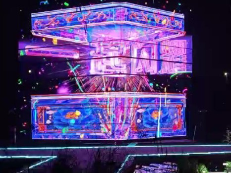 北京朝陽公園燈光節(jié)大型魔方項(xiàng)目完美收關(guān)